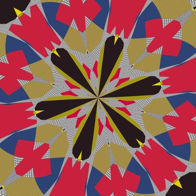 simetria #16,2019,(mixed media) de Alex Caminker