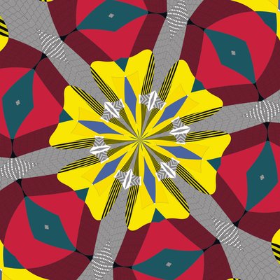 simetria #17,2019,(mixed media) de Alex Caminker