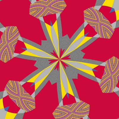 simetria #23,2019,(mixed media) de Alex Caminker