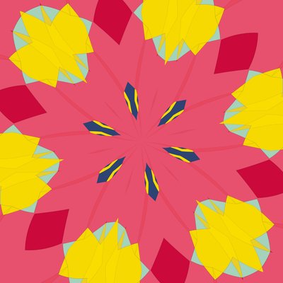 simetria #44,2019,(mixed media) de Alex Caminker