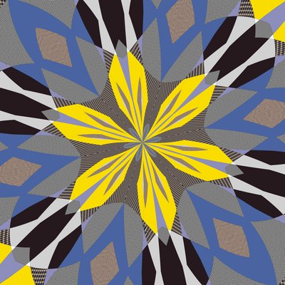 simetria #55,2019,(mixed media) de Alex Caminker