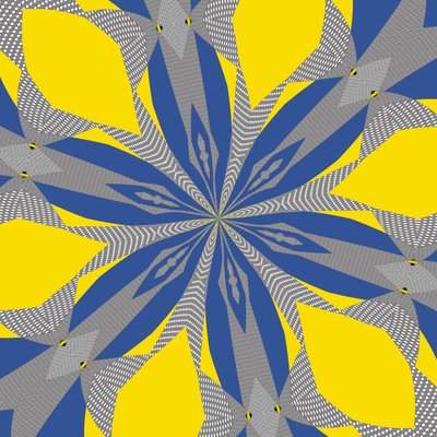 simetria #8,2019,(mixed media) de Alex Caminker
