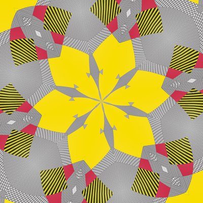 simetria #9,2019,(mixed media) de Alex Caminker