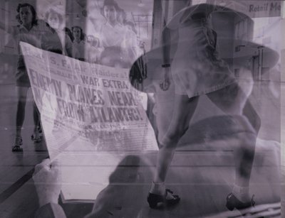 pensamentos,2019,(colagem) de Alex Caminker