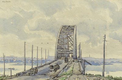 A ponte de Nijmegen, Holanda de Alex Colville