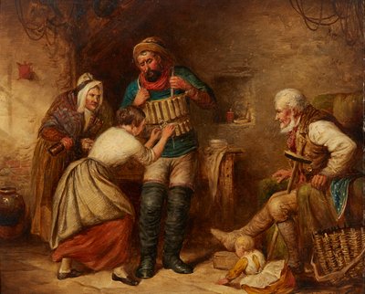 Fora para o Resgate - 1876 (óleo a bordo) de Alex Leggatt