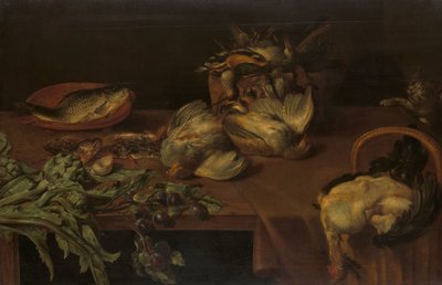 Natureza Morta com aves selvagens de Alexander Adriaenssen