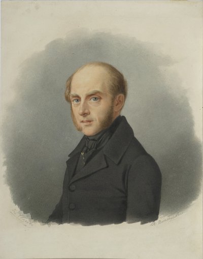 Retrato do Conde Sergey Semionovich Uvarov 1786-1855, início da década de 1840 de Alexander Alexeyevich Vasilyevsky