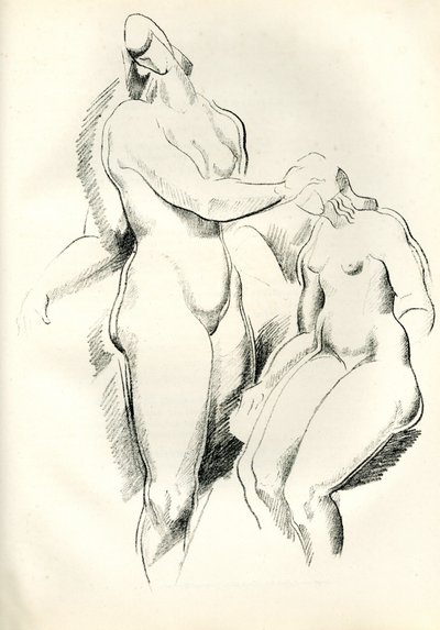 Alemão: Figurliche Kompositio Figurliche Komposition (Composição Figurativa), de Genius, Zeitschrift für werdende und alte Kunst de Alexander Archipenko