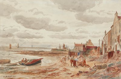 Tarde, Buckhaven (lápis e aquarela) de Alexander Ballingall