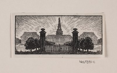 Dinamarquês:  Vinheta para "Posthuset i Hirschholm" de H. Hertz de Alexander Blom