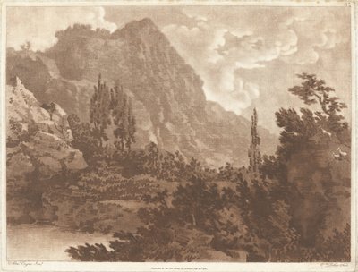 Um segundo desenho feito do mesmo borrão de Alexander Cozens and William Pether
