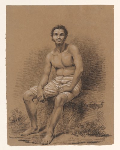 Estudo de cabeça de um homem, três quartos à direita de Alexander Cranendoncq