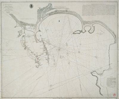 Carta do porto de Point de Galle. Levantada em janeiro e março de 1800, pelo Capitão David Inverarity. A quem esta placa está inscrita, pelo seu muito agradecido A. Dalrymple. de Alexander Dalrymple