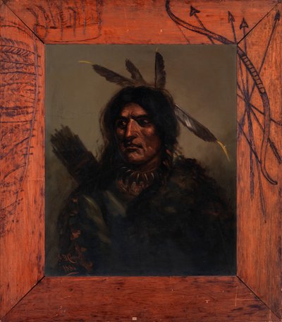 Homem índio com aljava, 1886. de Alexander Davis Cooper