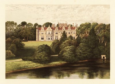 Keele Hall, Staffordshire, Inglaterra.,1880 (gravura) de Alexander Francis (after) Lydon