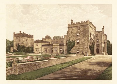 Castelo de Muncaster, Cumbria, Inglaterra. ,1880 (gravura) de Alexander Francis (after) Lydon