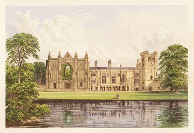 Newstead Abbey, Nottinghamshire, Inglaterra. 1880 (gravura) de Alexander Francis (after) Lydon