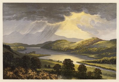 Paisagem de lagos escoceses: Loch Fad (litografia a cores) de Alexander Francis (after) Lydon