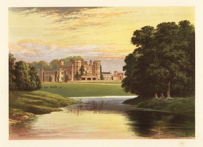 Castelo de Sundorne, Shropshire, Inglaterra. ,1880 (gravura) de Alexander Francis (after) Lydon