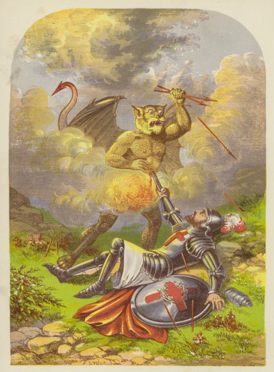 Cristãos lutam com Apollyon de Alexander Francis Lydon