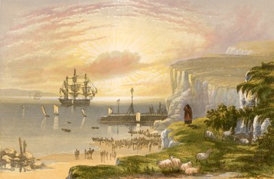 Ilustração para a vila deserta de Goldsmith de Alexander Francis Lydon