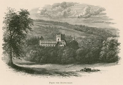 Abadia de Jedburgh, do Sudeste de Alexander Francis Lydon