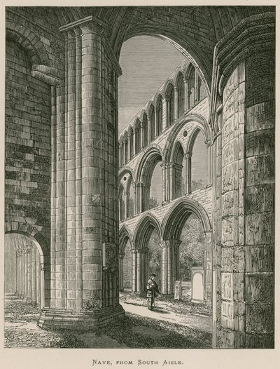 Abadia de Jedburgh, Nave, de South Aisle de Alexander Francis Lydon
