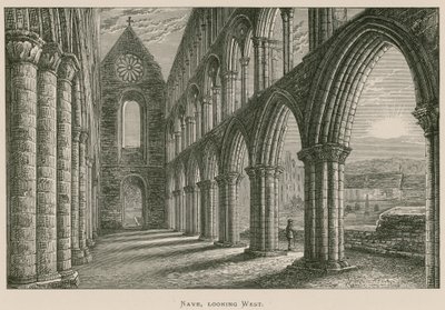 Abadia de Jedburgh, Nave, olhando para o oeste de Alexander Francis Lydon