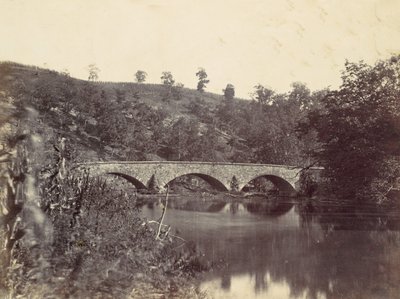 Ponte Antietam, na Sharpsburg e Boonsboro Turnpike, nº 1, setembro de 1862, 1862. de Alexander Gardner