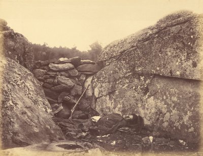 Casa de um atirador rebelde, Gettysburg de Alexander Gardner