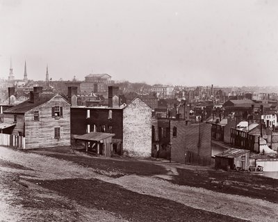 Richmond após a evacuação, 1865. de Alexander Gardner