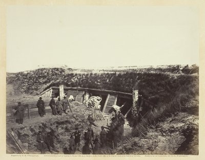 O púlpito, Fort Fisher, N.C., janeiro de 1865. de Alexander Gardner