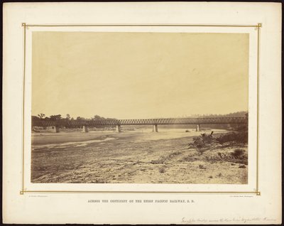 [Ponte Turnpike sobre o rio Kaw perto de Wyandotte, Kansas] de Alexander Gardner