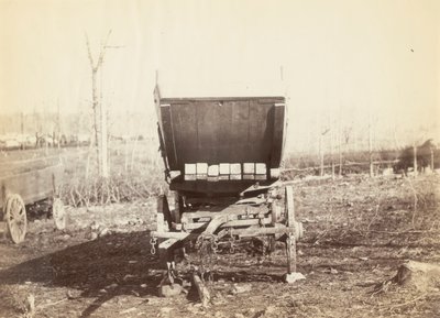 Sem título, [Carroça de bateria de telégrafo de campo] de Alexander Gardner