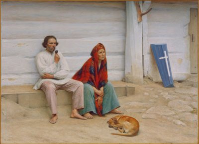 caixão dos camponeses de Alexander Gierymski