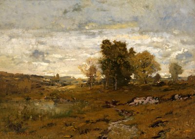 outono em Arkville de Alexander H. Wyant