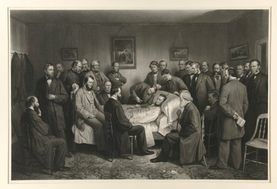 Lincoln em seu leito de morte de Alexander Hay Ritchie