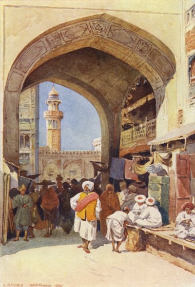 Um, entrada, em, a, bazar, lahore de Alexander Henry Hallam Murray