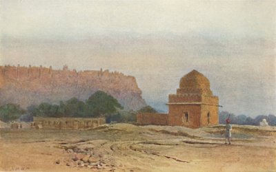 Forte de Gwalior antes do nascer do sol, c1880 1905. de Alexander Henry Hallam Murray