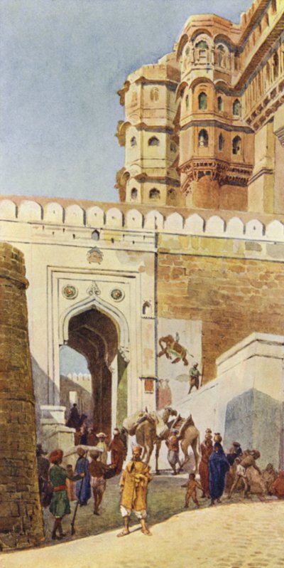 A subida ao palácio, Jodhpur de Alexander Henry Hallam Murray
