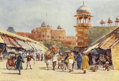 O Bazar, Agra de Alexander Henry Hallam Murray