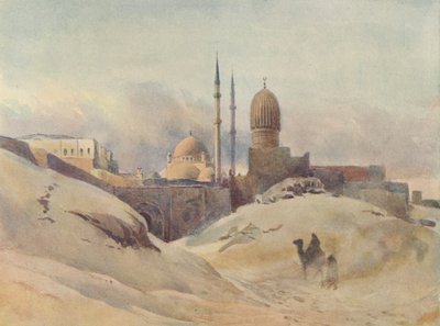 A Cidadela, Cairo, em uma tempestade de areia, c1880 1905. de Alexander Henry Hallam Murray