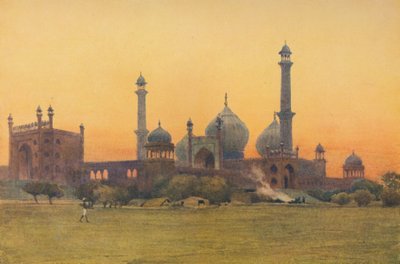 O Jumma Musjid, Deli - ao pôr do sol, c1880 1905. de Alexander Henry Hallam Murray