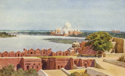 O Taj do forte, Agra de Alexander Henry Hallam Murray