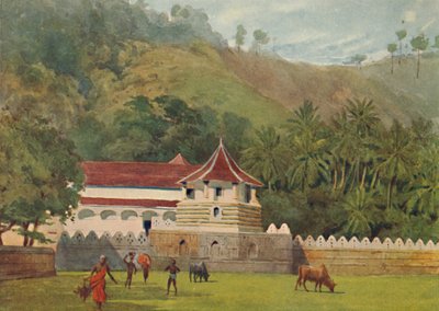 O templo do dente, Kandy - Exterior, c1880 1905. de Alexander Henry Hallam Murray
