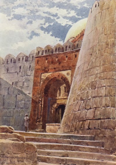 A Tumba de Tughlak Shah (cor litho) de Alexander Henry Hallam Murray