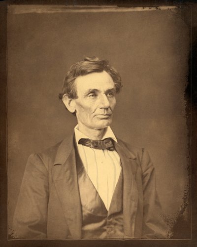 Retrato de Lincoln como candidato a presidente de Alexander Hesler