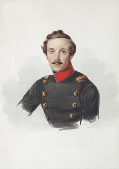 Retrato de Arist Fyodorovich von Gersdorff 1805-1883, 1840 de Alexander Ivanovich Klünder