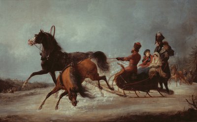 A Imperatriz Isabel em marreta (óleo sobre tela) de Alexander Ivanovich Sauerweid